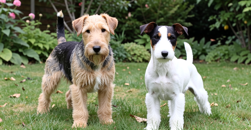 Airedale Terrier vs fox terrier